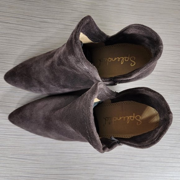 Splendid Cheryl Split Shaft Bootie, Brown Suede, Womens Size 9 & 9.5 - Picture 8 of 9
